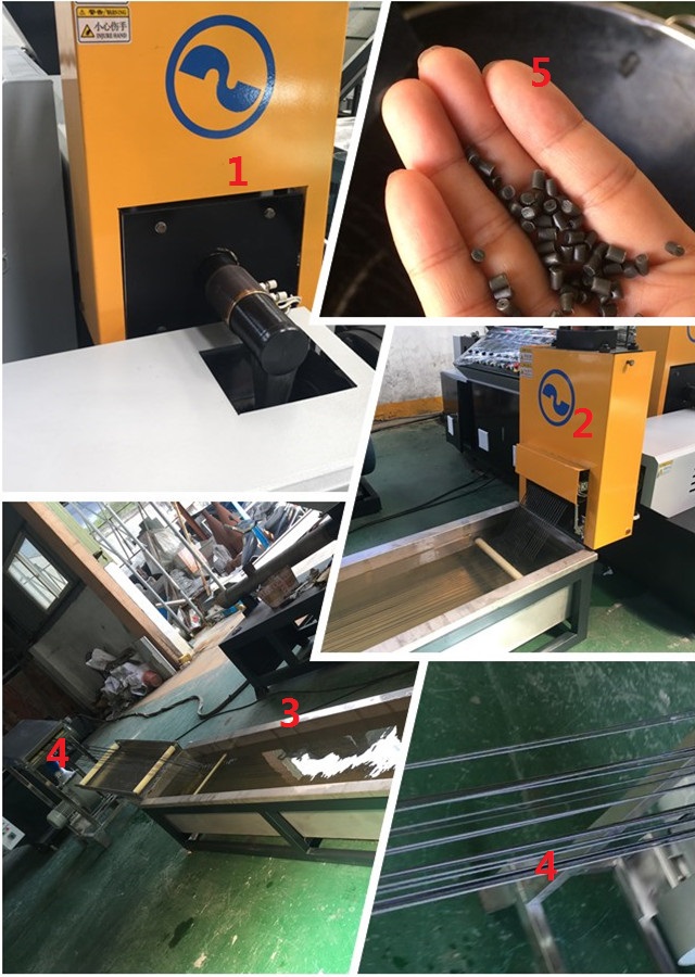 Waste- Recycled- Plastic- Granules- Production- Machine